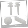 SHINEOFI 2Pcs Toilet Seat Mounting Bolts with Washers Wear Resistant