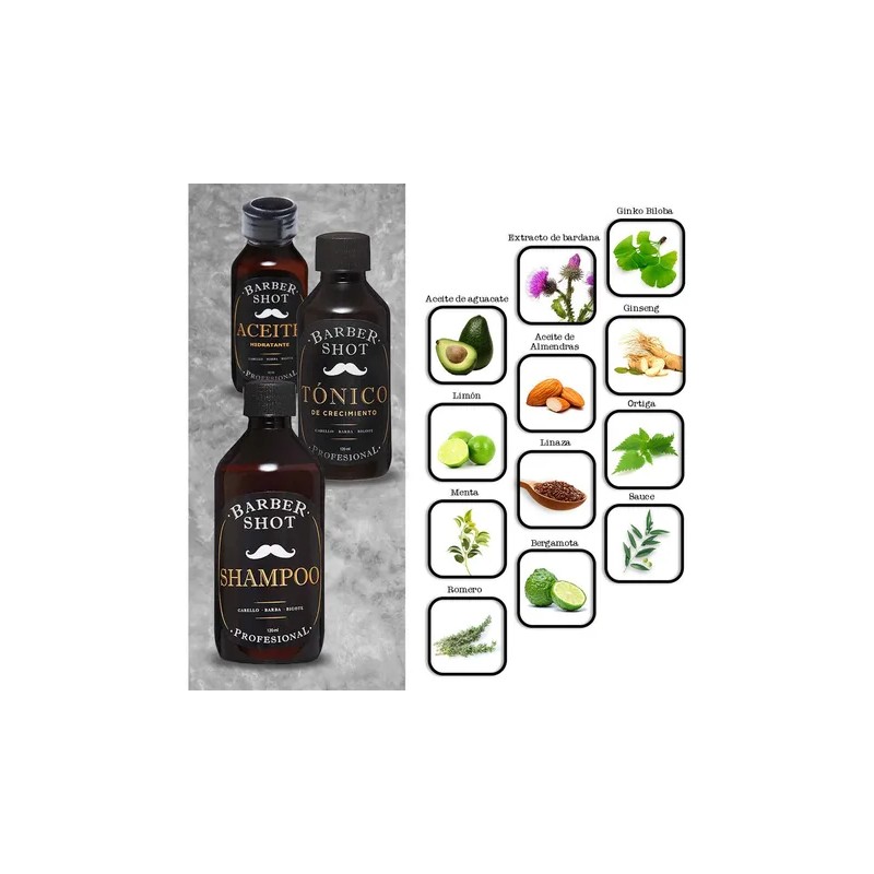 Kit Hidratante De Bergamota Para Cabello Barba Y Bigote