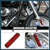 TUCKBOLD Universal Reflector Motorcycle Safety Spoke Reflective w/Screw Red Automotive