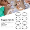 20pcs Spring Ring Clasps Innovative DIY Hand Crafted Copper Spring