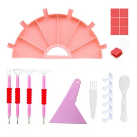 RAXLUPO 24 Pieces Diamond Painting Accessories Diamond Painting Accessories Pen DIY 5D Diamond Painting Tool Set Diamond Painting Tools Kits Diamond Pens Accessories for Diamond Painting DIY Nail Art