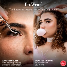Pro Lash ProWear Professionally Styled Lash Clusters - Easiest to Apply Eyelash Cluster - 10 Day Eyelashes - Waterproof Lashes Clusters - 3 Sets - Volume No. 02 - Black