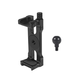 CS PRIORITY Handyhalterung aus Aluminiumlegierung mit Kaltschuh-Halterung, 1/4-Zoll-Schraubenloch für Stativ, Smartphone, Vlog, Selfie (17 mm Kugel-Version)