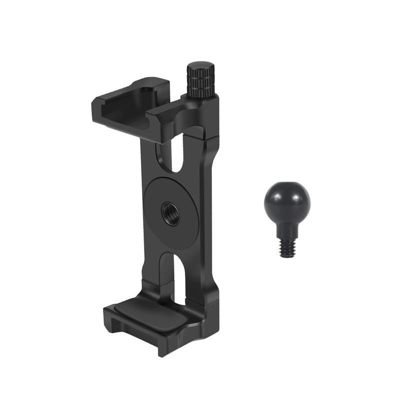 CS PRIORITY Handyhalterung aus Aluminiumlegierung mit Kaltschuh-Halterung, 1/4-Zoll-Schraubenloch für Stativ,