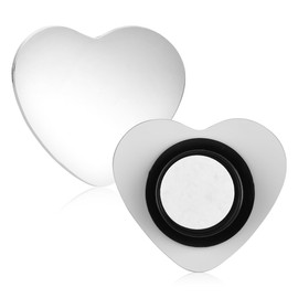 Lotsdonxia 2 Pcs Heart Shaped Blind Spot Mirrors for Cars Universal Wide Angle Convex Rear View Mirrors with Adjustable Sticky Pads for Enhanced Driving Safety