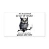 CafePress Funny Grumpy Owl Saying Rectangle Car Bumper Magnet