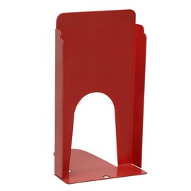 The Library Store Bear Hug Heavy Duty Steel Bookends with Cork Base Pair 9 inches H (Crimson)