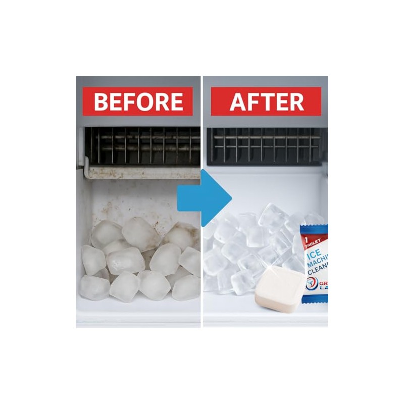 Ice Machine Cleaner Tablets - 24 Pack for Crystal-Clear Ice