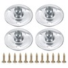 uxcell 4Pcs M6 T-Nuts, Zinc Plated Steel Brad Hole Tee