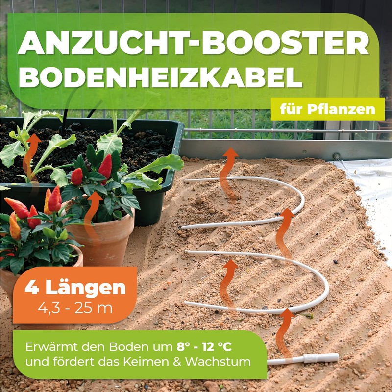 Bio Green rearing products heating cable, white