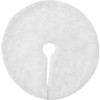 Alipis 15 Inch Faux Fur Christmas Tree Skirt, Fluffy Plush