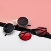 GYsnail Make the world clear Round Flip Up Sunglasses for