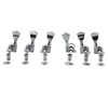 6PCS Guitar Locking Tuners Triangular Head String Tuning Key Pegs
