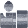 Bsmathom Bathroom Rugs Sets 4 Piece with Toilet Cover, Plush