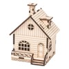 YII WMOC 3D Wooden Puzzle Music Box Hand -Crank Cabin