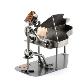 Steelman24 I Nuts and bolts sculpture Grand Piano With Personal Engraving I Handmade ornaments I I Metal figurine