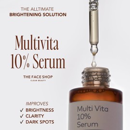 The Face Shop Alltimate - Sérum Facial Coreano Multivita 10% Vitamina C Complejo Iluminador y Anti-Manchas Oscuras K-Beauty para Tono Uniforme y Brillo Natural Dermatológicamente Probado