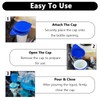 Windshield Washer Fluid Cap for Ford Focus 2012-2018. High-temp, Leak