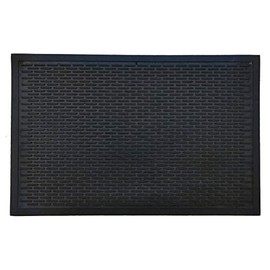 Calloway Mills AZ153482234 Rubber Scraper Doormat, 22" x 34", Black