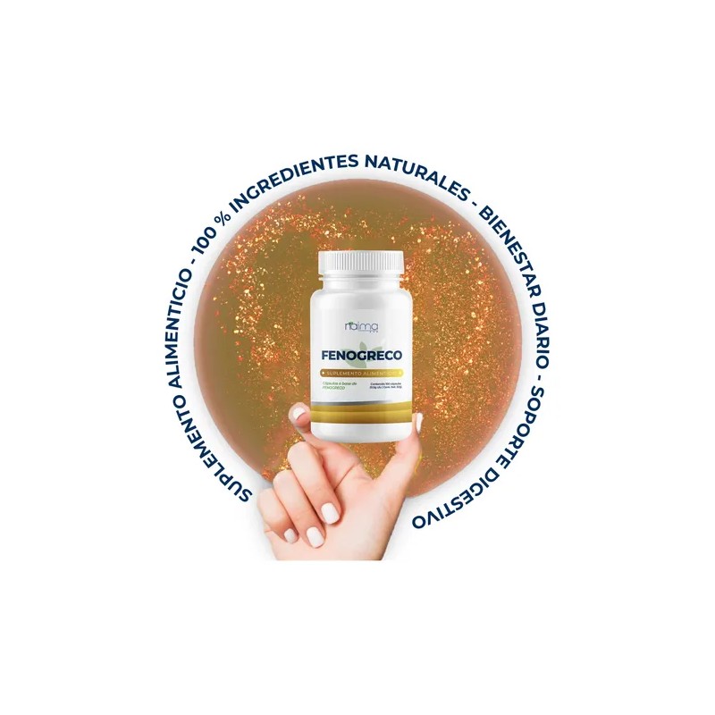 Fenogreco 500mg - 500 Cápsulas Pack Sin Sabor