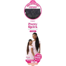 Outre Pretty Quick - Wrap pony - Water Wave 28" (DR HONEY BROWN)