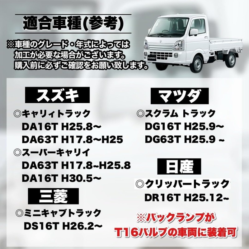 Kanoan LED Back Lamp Unit for Suzuki Carry Truck DA16T