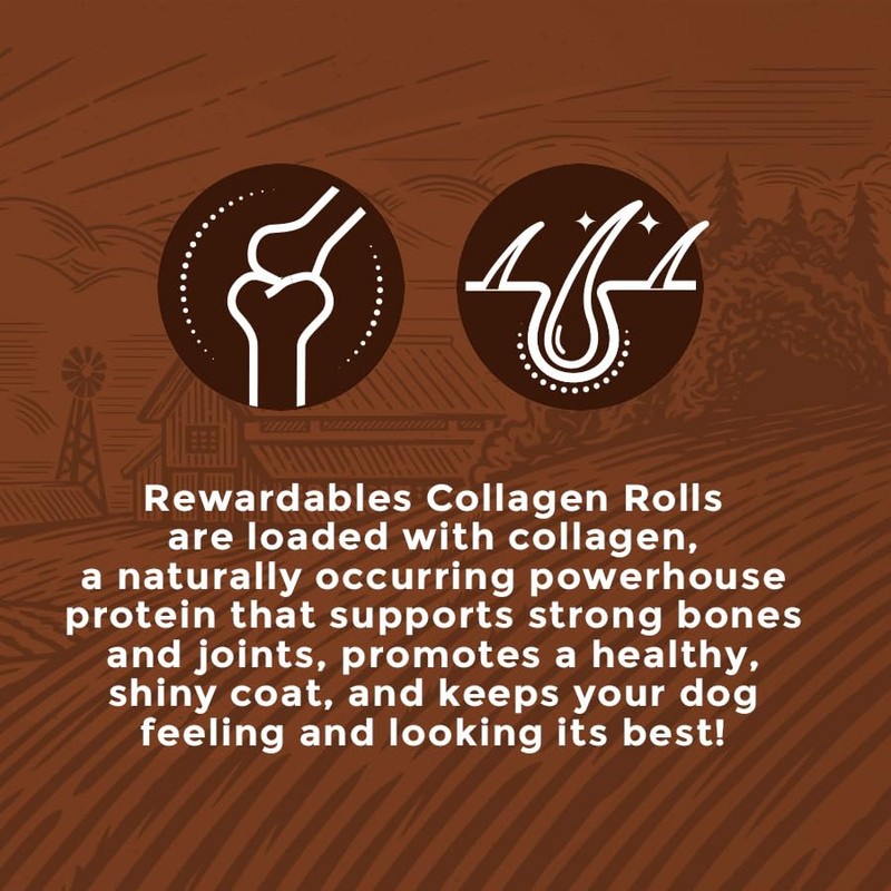 Rewardables Healthy Chewers Peanut Butter Collagen Rolls 2 Count |