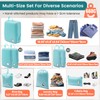 Compression Packing Cubes 8 Set Travel Organizer, Waterproof Travel Packing