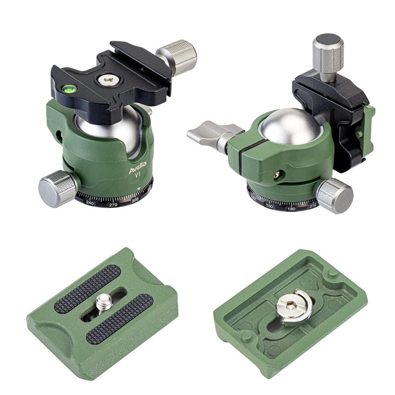 Avella V1 DSLR Camera Tripod Ball Head 38MM, 360 Degree