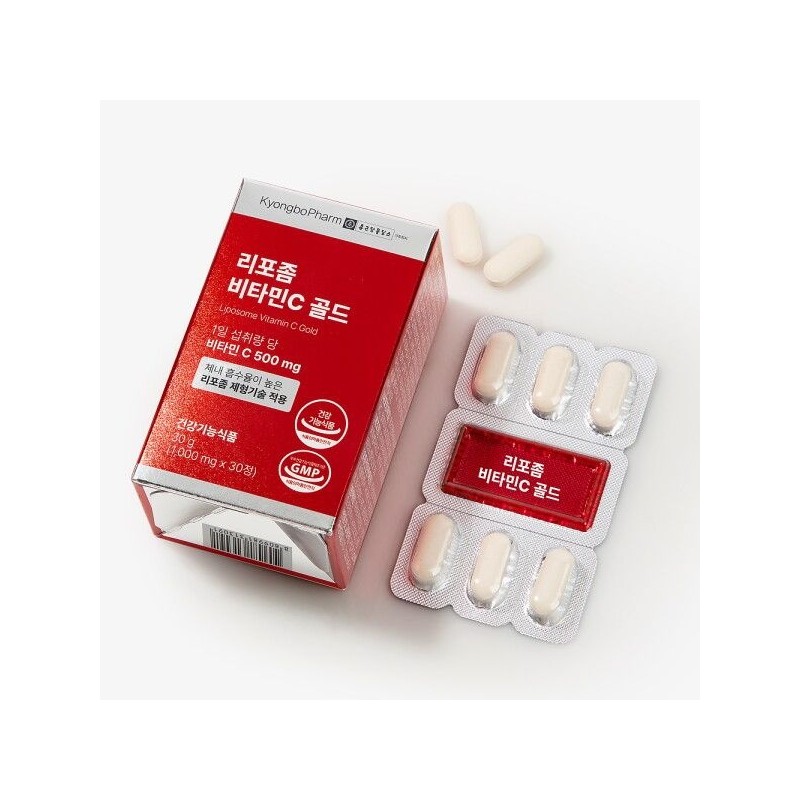 비타민마을 [비타민마을] 종근당홀딩스 경보제약 리포좀 비타민C 골드 1000mg 30정 x