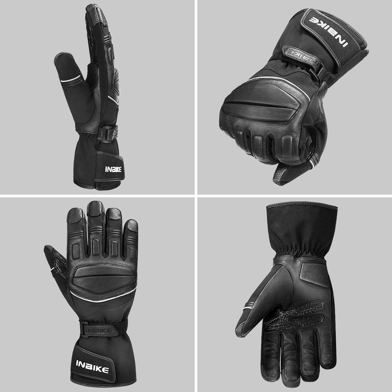 INBIKE Winter Motorcycle Gloves Men Waterproof Windproof Touchscreen Warm for