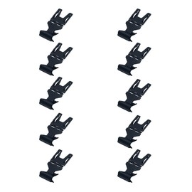 10 Pack Metal POP Clip Sign Stand Holders Rotatable Price Tag Clips Sign Holder Clip Price Rack Shelf Clips Display Clips for Retail Cards Advertising Display Warehouses (Black)