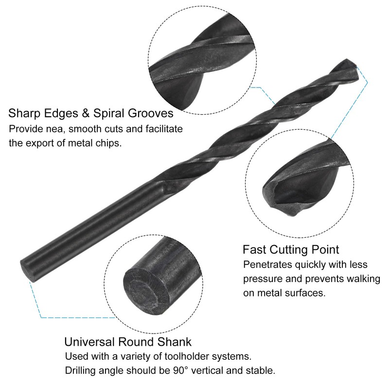 sourcing map Tap and Drill Bit Set, 5/16-24 UNF Thread