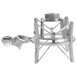 minkissy Plastic Shock Mount Microphone Holder for Condenser Mic Adjustable Stand Adapter with Noise Reduction and Vibration Absorption Durable Plastic Construction for Recording