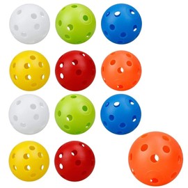 CVNRCLP 12 Pack of 40mm Air Flow Hollow Golf Practice Balls – Lightweight Plastic Golf Balls for Swing Training, Driving Range, and Outdoor Games – Perfect for Adults & Kids