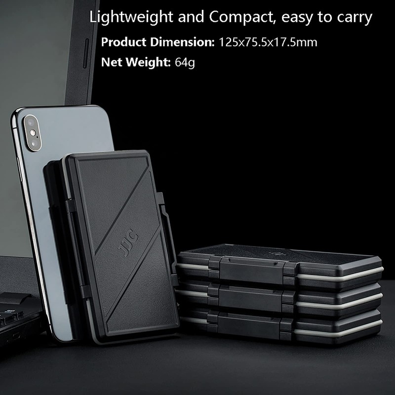 JJC 30 Slots Micro SD Card Case With Index Label,