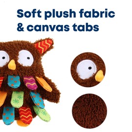 GiGwi Dog Toy, Dog Plush Friends, Amigo Owl