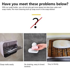 (2sets) Wood Magnetic Bar Soap Holder for Shower Wall,Magnet Air Dry Soap Saver Self Draining, Eco-Friendly Wooden Soap Dish for Soaps & Beard Shampoo Bars