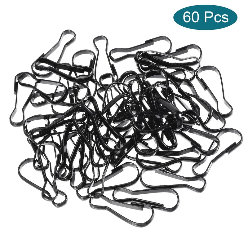 sourcing map Spring Hooks Snap Clip Hooks 32x11.5x3mm Iron for