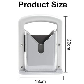 Bagel Slicer, Manual Precision Cutter with Safety Shield Non-Slip Handle,Non-Stick Household Blade Bread Toast Slicer,Bagel Cutter Stainless Steel,Portable Heavy-Duty Muffin Slicer for Kitchen