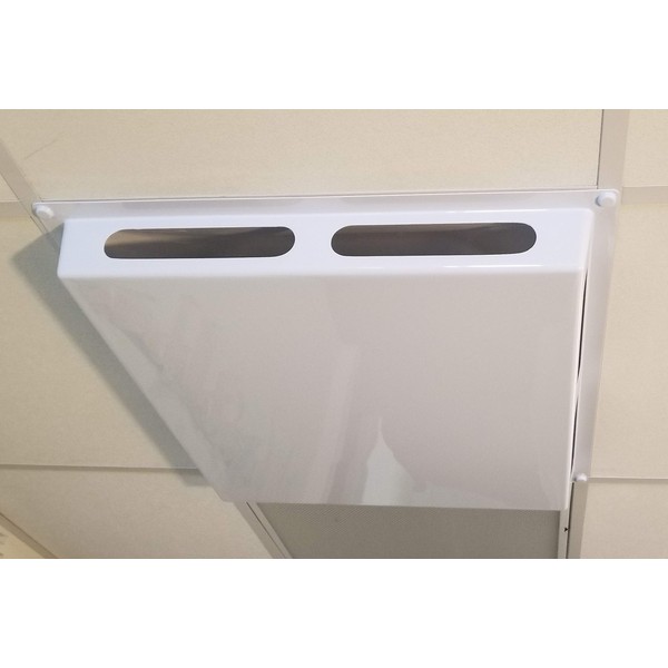 4-Sided Ceiling Air Diverter with Magnet Install (2)