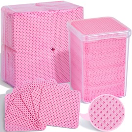 FANDAMEI 740PCS Lint Free Nail Wipes, Nail Wipes for Gel Nails Lint Free, Lint Free Wipes for Nails, Cleaning Pads for Nails, Glue Wipes Lash Extensions, Nail Lint Free Wipes, Nail Prep Pads