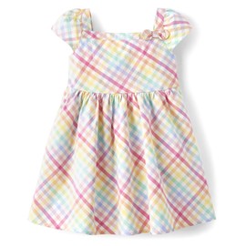 Gymboree,and Toddler Sleevelss Dresses,Rainbow Plaid,12
