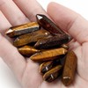 GUJOXILA 10pcs Tiger's Eye Healing Crystals Stone Bar Gemstones Sets