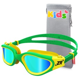 ZIONOR Kids Swim Goggles, G1MINI Polarized Swimming Goggles Comfort for Age 6-14