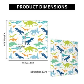 Moslion Colorful Dinosaur Double Toggle Wall Switch Covers Green Blue Wildlife Animal Dino Watercolor 2-Gang Wall Plate Outlet Plug Covers Light For Kitchen Home Bathroom