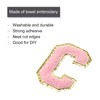 sourcing map Chenille Letters C Patches Large Size 80mm/3.15 Inch