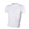 Jellybro Mens Padded Compression Shirt Womens White Protective Shirt for