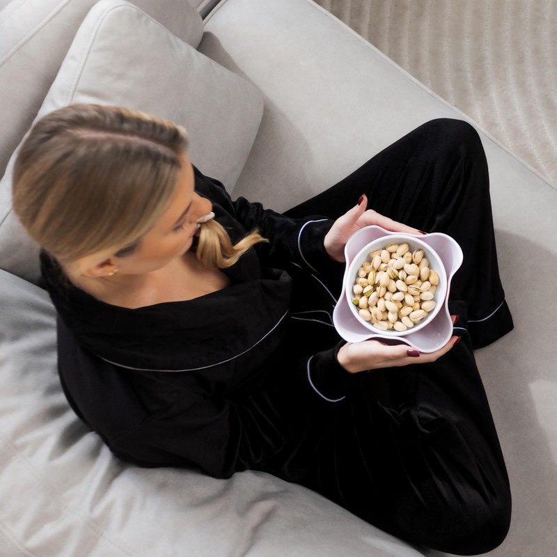 Seabella Stackable Party Snack Bowls , Pistachio & Peanut Bowls
