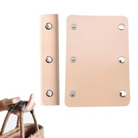 2 Piece Bag Handle Cover, PU Leather Cover, Reduces Burden, Luggage Handle Wrap, For Tote Bags, Handles, Leather Accessories, Unisex, Anti-Slip Grip (Pink)